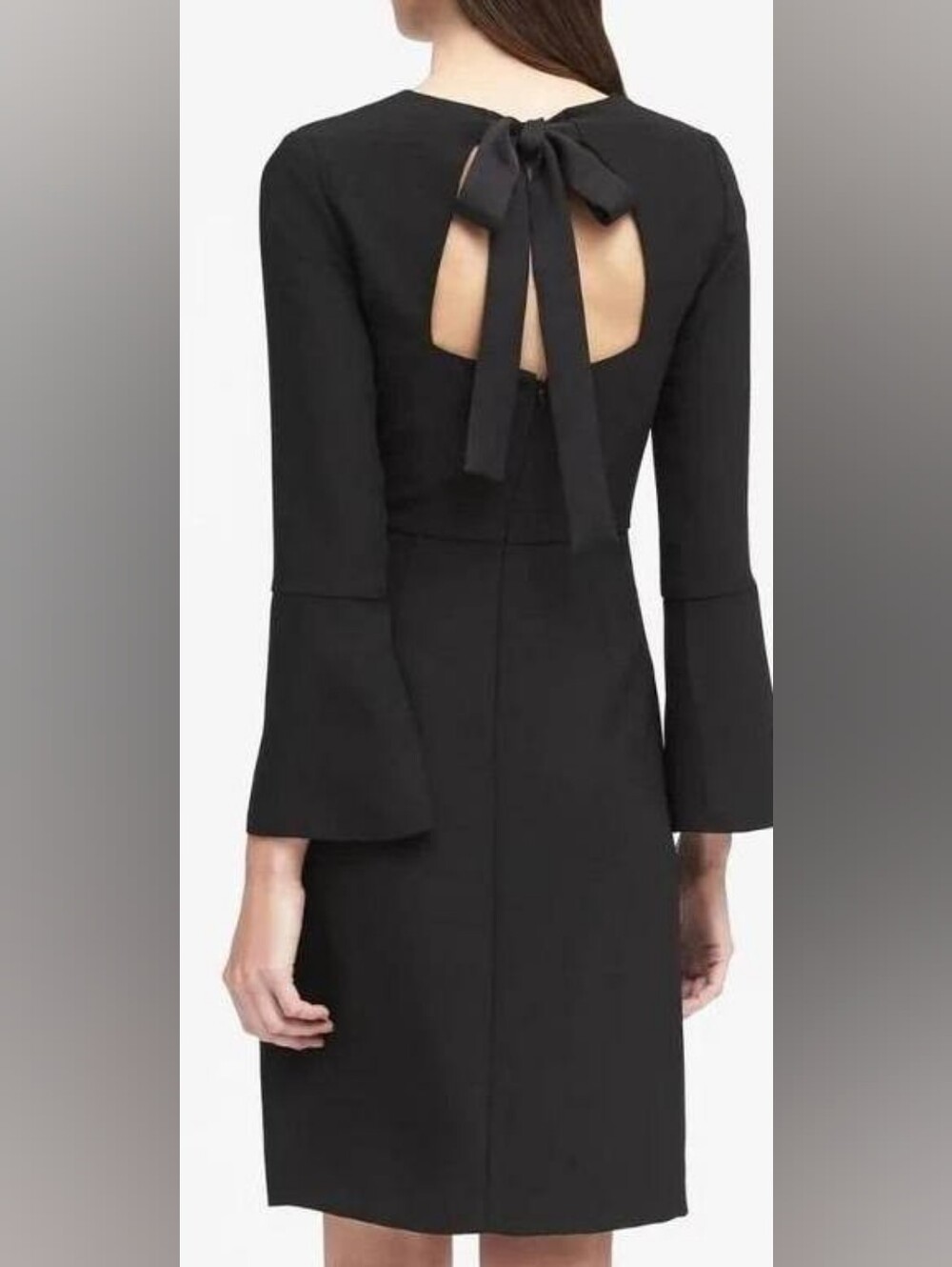 Banana Republic Tie-Back Keyhole LBD Size 8